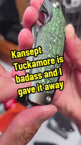 The Kansept Tuckamore is a highly interesting one so I'm glad it's going to great new home with one of my viewers.  I do giveaways on my YouTube channel, Everyday City Carry, every Monday at 8:00pm EST.  Check it out at the link in my bio. #everydaycarry #everydaycarrygear #edc #edcknife 