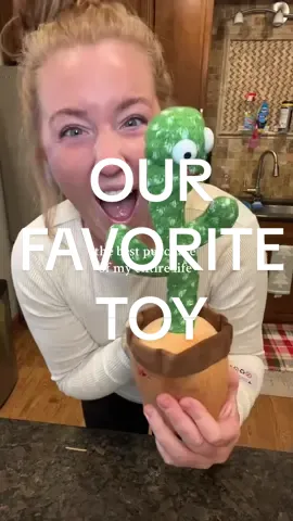 I NEED everyone to know that we have had this since november 2023 and yesterday was the FIRST time I ever put it away during a toy rotation and today my daughter goes “um mama? Where’s cactus?” … like… we LOVE this guy 🌵 #MomsofTikTok #toddlermom #talkingcactus #toddlertoys #sahm #sahmlife #motherhood #funnytoys #toddlermusthaves 