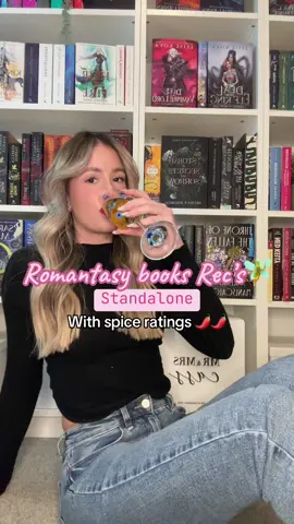 Standalone Romantasy book recs if you love acotar with spice ratings!  #sjm #romantasy #romantasybooks #fantasyromancebooks #acotar 