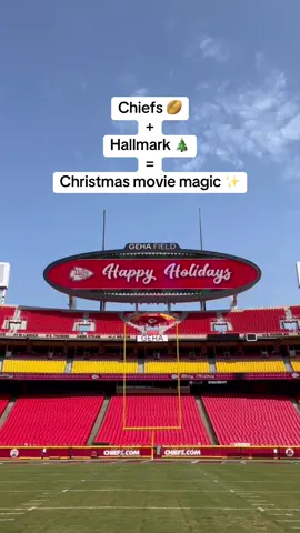 Hitting the field this holiday season…🎄  @chiefs ✖️ @hallmarkchannel  “Holiday Touchdown : a chiefs love story” #christmas #romcom #chiefs #football 