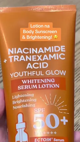 mLotion na Body Sunscreen and Brightening at the same time? Meet LUZE ORGANIX Niacinamide + Tranexamic Acid Youthful Glow! 🧡 #lotion #luxeorganix #luxeorganixlotion #niacinamide #tranexamicacid #tranexamic #lotionwhitening #whiteninglotion #brighteninglotion #sunscreenlotion #bodylotion #bodysunscreen 