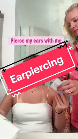 How did she talk me into this 🫣#piercing #piercingtok #earrings 