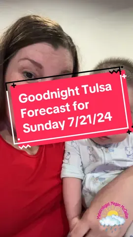 Goodnight Tulsa! 🌙 Here's your forecast for Sunday, July 21, 2024. Expect a mild morning with temps around 70°F and some morning storms. But don’t worry, the clouds will slowly clear, making way for a pleasant afternoon with a high of 81°F. Stay safe and enjoy your day! #TulsaWeather #TulsaForecast #GoodnightTulsa #TulsaOK #TulsaLife #TulsaMeteorologist #Meteorologist #WomenInSTEM #WomenOfWx #MeteorologistLife #MeteorologistMom Tulsa weather, Tulsa forecast, goodnight Tulsa, Tulsa OK, Tulsa Oklahoma, Tulsa life, Tulsa meteorologist, meteorologist, women in STEM, women of wx, meteorologist life, meteorologist mom