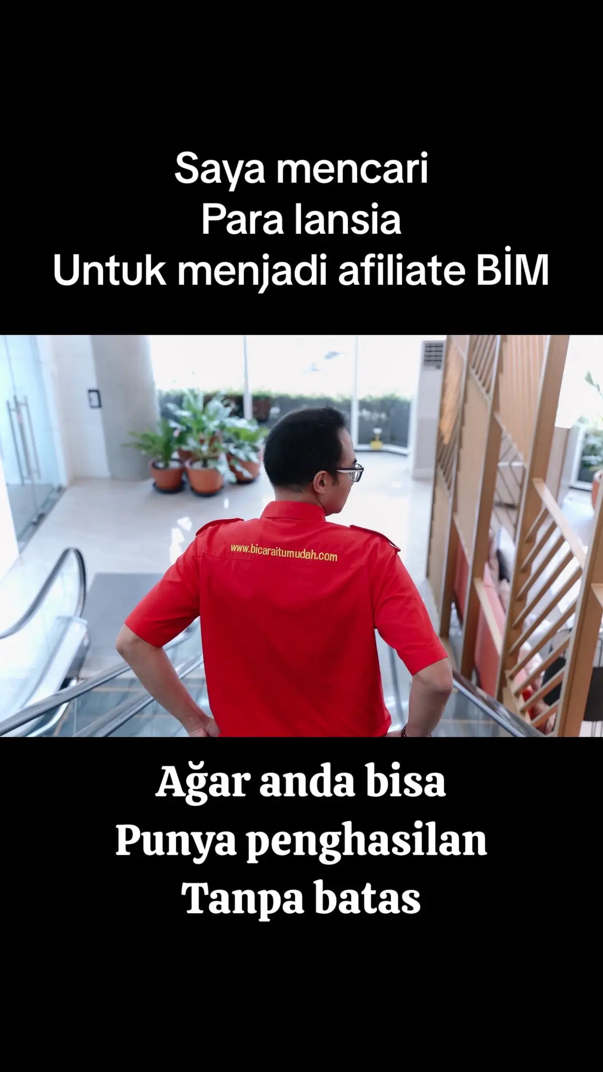 #publicspeaking saya mencari lansia untuk mendapatkan rejeki dari BIM — 