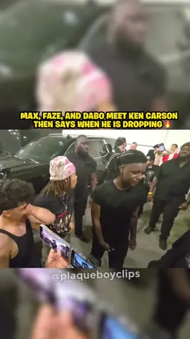 max, faze, dabo, and sketch meet ken carson then says when he is dropping 🔥🔥 #plaqueboymax #faze #youngdabo #jasontheween #lacy #stableronaldo #sketch #kencarson #music #underground #songwars #foryou #fyp #reaction  