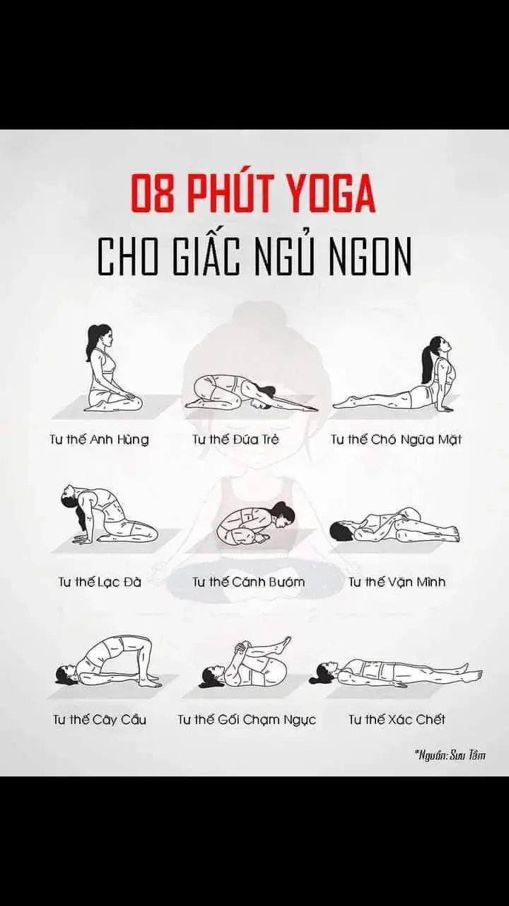 8 phút yoga cho giấc ngủ ngon #yoga 
