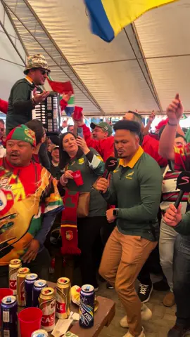 The Portuguese fans in Bloem were incredible 🇵🇹🥳🇿🇦 #springboks #bokke #portugaltiktok #bloemfontein 