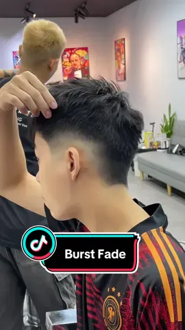 Kiểu tóc Burst Fade, gáy Dơi Phá cách cho anh em đây.🔥#barbershop #burtfade#crop #xuhuong #dcgr 
