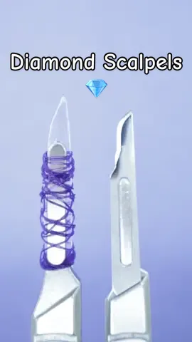 About Damond Scalpels  The scalpel shown in the video is not a real diamond scalpel and was made for entertainment purposes only  See disclaimers in profile bio #1min #longervideos #surgicaltools #medicalentertainment #medicalhistory #vet #veterinarian #veterinariansoftiktok #doctor #doctorsoftiktok #nurse #nursesoftiktok #nursingstudent #nursingschool #surgeon #surgeonsoftiktok #futureveterinarian #futuredoctor #futuresurgeon #futurenurse #medicalschool #vetschool #knives #diamond #medicine #funfacts #goodtoknow #diamonds #blade #diamondblade #medicaltiktok #scalpel #surgery #surgerytiktok #fyp #learnwithtiktok 