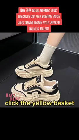 New 2024 casual womens shoes thickened soft sole womens sports shoes trendy korean style sneakers Trainers Athletic #shoes #womenshoes #sneakers #footwear #Fyp #Fyponly #tiktokaffiliate #TikTokShop #affiliatestrending 