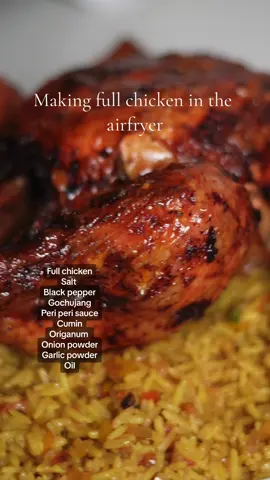 #southafricatiktok🇿🇦 #fyp #chicken #airfryerrecipes #crispychicken #fullchicken #chickenrecipe #southafricanfood #sundaykos 