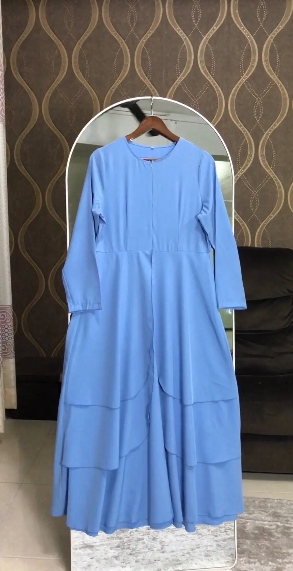 Beli sini @𝔑𝔬𝔞 𝔇𝔦𝔞𝔫 🦢 Dress flowy layers bawah RM50 sesuai untuk events or bridesmaids 🫶🏻 #dress #bridesmaids 