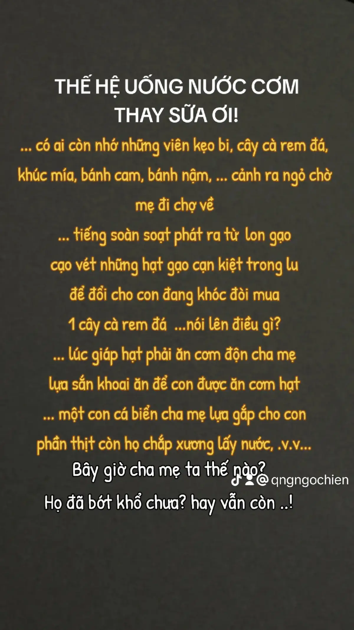 NUÔI CON THỜI ĐÓI KHỔ #congchanghiame #baohieuchame #tamtrangdanong #chame #CON #baohieuchame 