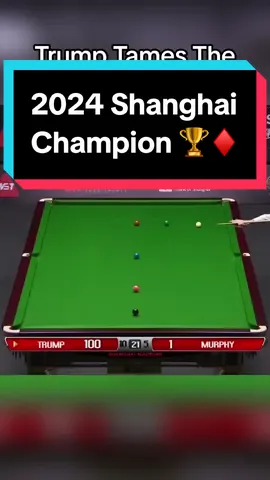The 2024 Shanghai Masters Snooker Champion ♦️♠️ The Ace in the Pack Judd Trump. Congratulations! #snooker #sports #epic #wow #viral #fy 