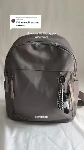 Replying to @maureencapon0available na ulit, spacious mini backpack #minibackpack #bag #backpack #fyp #womenbackpack 