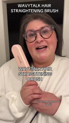 WAVYTALK HAIR STRAIGHTENING BRUSH! @wavytalkofficial i’ll be using using this for 2nd-7th day hair touchups! This brush works so well for my hair! I have fine and thin, natural, uncolored/processed hair. Im also greying so those peices are thick, coarse and unruly. No problem for the wavytalk hair straighening brush!  What’s your hair texture? #hairtools #hairstraightener #wavytalk #hair #hairflip 