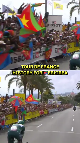 Congratulations Biniam Girmay 👏. For the first time in Tour de France history, the green jersey goes home to 🇪🇷Eritrea.  #TDF2024 #cycling #TourDeFrance #biniamgirmay #eritrea 