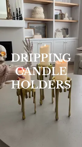🕯️✨ Just found the ultimate spooky season decor: melting, dripping candle holders! 🖤 They’re the perfect blend of classy meets Halloween. Just add flickering flameless candles for that flawless, eerie glow. Who’s ready? 👻  #halloween #halloweendecor #amazonfinds #spookyseason #halloweenlife 