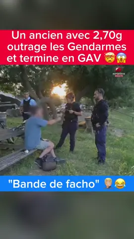 Un ancien avec 2,70g outrage les Gendarmes et termine en GAV 🤯😱 #pourtoi #foryou #fyp #viral #reportage #paris . . . . . . . . . . . . . . . . . . . . . . . . . . . . . . . . . . . Un homme est aperçu en état d'ivresse sur la voie publique il est donc contrôler par les forces de l'ordre de police municipale nationale gendarmerie avec les policiers et les gendarmes l'homme refuse le contrôle et ne veut pas donner sa carte d'identité en faisant un outrages aux gendarmes avant de décider de bien vouloir la donner il va ensuite la retirer brusquement des mains de la gendarme ce qui ne va pas plaire aux forces de l'ordre qui décide de l'embarquer pour l'amener au commissariat et connaître son taux car il est complètement ivre sur la route l'homme va même critiquer la musique que les gendarmes écoute ce comportement va se mieux se comprendre car après avoir souffler il a un taux de 2,70g cela signifie qu'il a devoir terminer sa nuit en garde à vue GAV après avoir insulter également le médecin qui est venu l'examiner l'homme risque une peine de 1 an de prison et jusqu'à 7500€ d'amende en guise de contravention pour son comportement et de son outrage et de son ivresse manifeste sur la voie publique ce qui est une infraction et donc un délit #gendarme #keuf #police #policier #gendarmerie #fdo #flic #ivresse #ivre #reportagefr #reportagefrancais #france 
