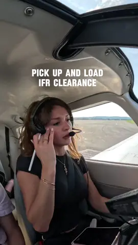 PICK UP & LOAD IFR CLEARANCE  #aviation #piper #studentpilot #pilot 