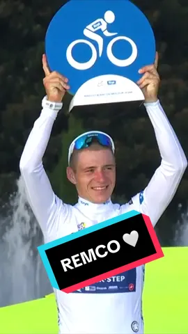 Remco Evenepoel wins the White Jersey 🤍 In his debut Tour de France, Evenepoel also comes third in GC and takes a stage win home 🙌 #letourdefrance #tdf2024 #cycling  