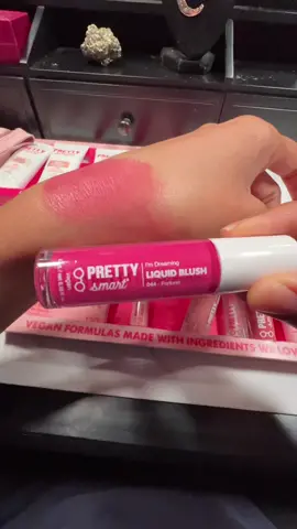 Unboxing my @Pretty Smart PR box! 💄✨ Check out these gorgeous swatches of liquid blushes, lip oil, face primer, and powder blush. Which one's your fave? 👀👇 #PrettySmartCosmetics #PRUnboxing #BeautyHaul #MakeupSwatches #VeganBeauty #CrueltyFree #MakeupLover #TikTokBeauty #BeautyTrends #MakeupAddict #FYP