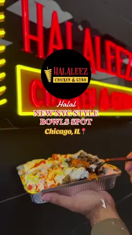 Savoring NYC vibes in the Windy City – one halal bowl at a time🗽🍲  #explorewindycity #chicago #chicagohalal #halalchicago #chicagohalalfood #chicagotiktok #chicagocheck #chicagofoodie #chicagofood #chicagofoodspots #chicagofoodscene #halaleez 