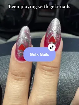 Loving the color, loving the glitter i did them myself and I wanna take him off lol!!! #na#nailsa#nailsa#nailsartvideose#gelxe#gelxnailse#rednailsa#nailsoftiktoka#nails💅