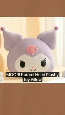 MOORI Kuromi Head Plushy Toy Pillow Price dropped to just ₱159.00!