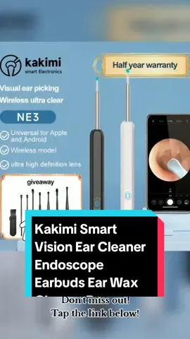 Kakimi Smart Vision Ear Cleaner Endoscope Earbuds Ear Wax Cleaner Remover with camera Price dropped to just ₱239 pesos! Don't miss out! Tap the link below! #earcleaner #earwaxremovercamera #TikTokShop #tiktokfinds #tiktokaffiliate #TikTokFashion #tiktokph #LearnItOnTikTok 