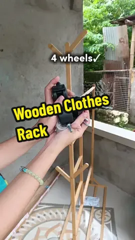 CLOTHES RACK❤️ #wooden #woodenrack #woodenclothesrack #clothesrack 