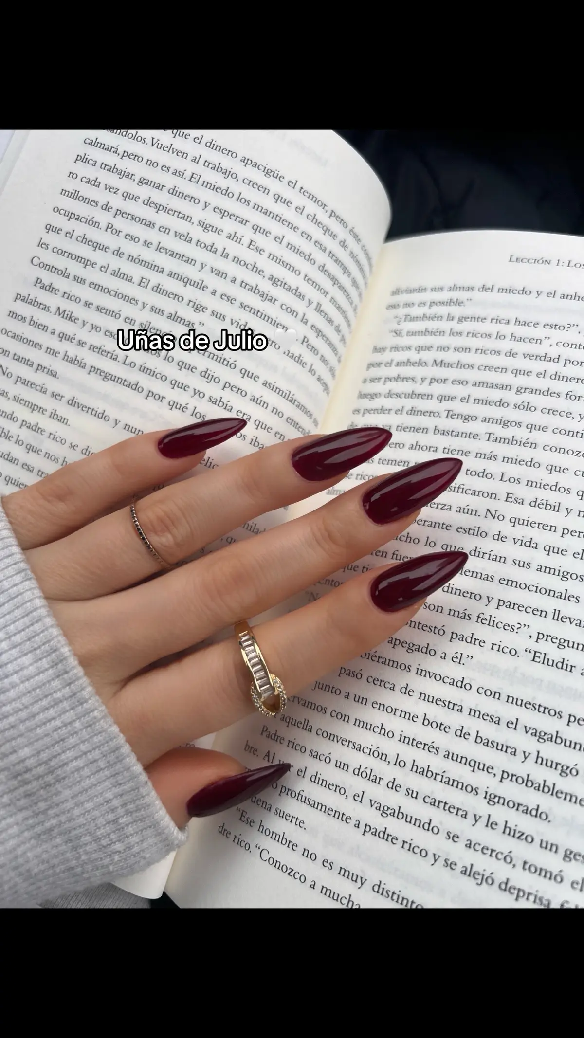 Uñas Largas color  Vino 🤍✨#nails #nailsoftiktok #uñas #nailsinpo #fyp #viral #nails💅 