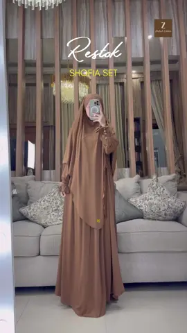 Restok shofia set😍Yuk buruan join live sekarang‼️ #zazaalabel #gamispolos #gamissethijab #gamissyari #gamiskhimar 