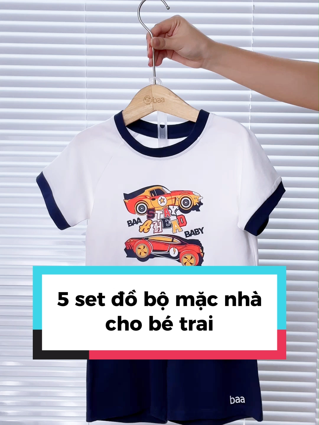 Set 5 đồ bộ mặc nhà cho bé trai  #baababyvn #thoitrangtreem #dobetrai #phoidochobe #dobobetrai