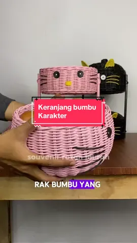 Gak perlu khawatir dapur berantakan, apalagi bisa request karakter sesuai yang kamu pengen 😍😍🔥 #rotanmurah #keranjangrotan #keranjangbumburotan #rattan 