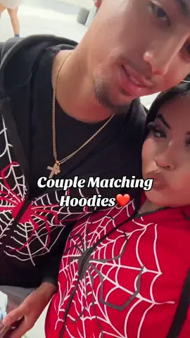 Couple matching hoodies ❤️ #couplegoals #couple #matchingsweatshirts #couples #spiderweb #hoodieszn #hoodies 