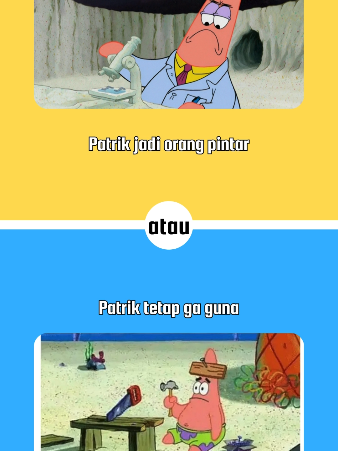 Kamu pilih yang mana ? #viral #fypシ゚ #spongebob #quiz #wouldyourather