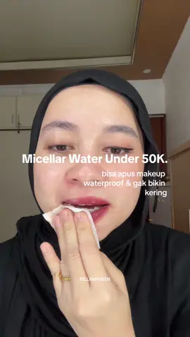 Honest review pake micellar water terbarunya @Madame Gie Cosmetics gokil aih👌 #necessityglowup #bebasmakeup #madamegiemicellarwater #micellarwater 
