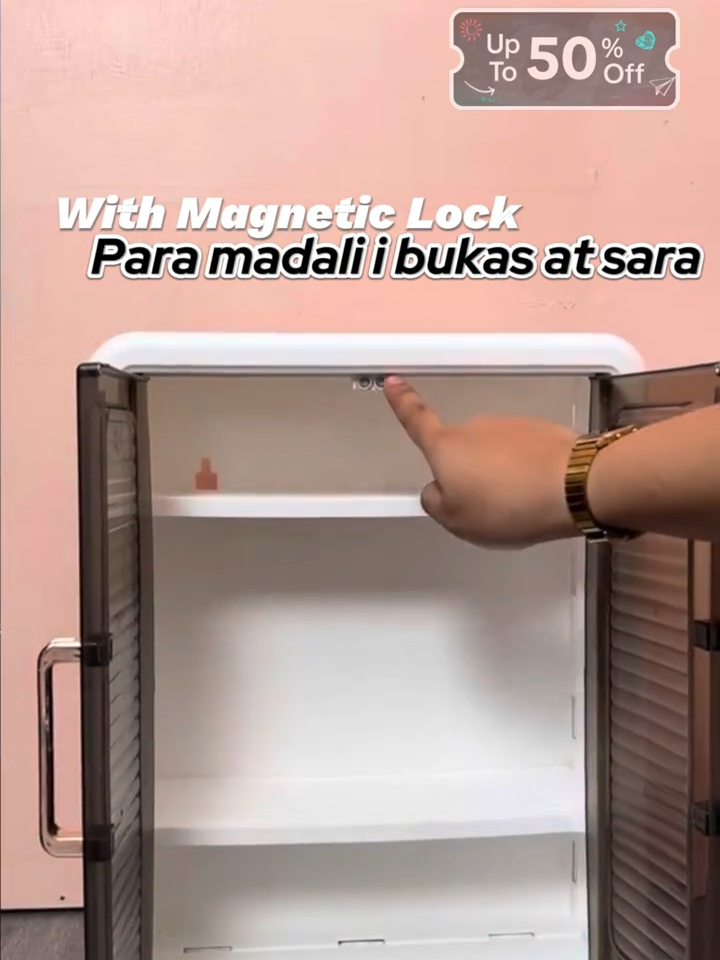 Keep your bathroom or kitchen tidy with our Wall Mounted Waterproof Storage Cabinet. Deserve mong itreat si Self bago and BACK TO SCHOOL. Its durable plastic design ensures longevity, while the sleek wall-mounted feature saves valuable floor space. Organization meets style effortlessly! #sivhomedeco #organizer #TiktokShopBackToSchoolSale #50%off #Backtoschool #Wallhung #cabinetdesign #aesthetic #bathroomorganization