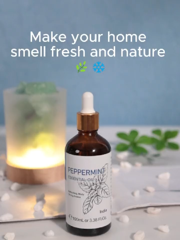 Make Your Home Smell Fresh and Natural! 🌿❄️ Just a few drops of peppermint oil in your diffuser stone. Enjoy the cool, crisp minty scent that boosts focus and mental clarity! 🍃✨ #PeppermintOil #FreshHome #Aromatherapy #FYP #Hiqili #EssentialOils #Relaxation #HomeFragrance #foryoupage  #trending #aroma #peppermint #foryou #fyppppppppp #smellgood #feelgood #asmr #hiqiliessentialoil