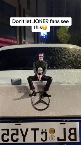 Joker on the road🤓😎 #car #accessory #joker #jokerfan #usa