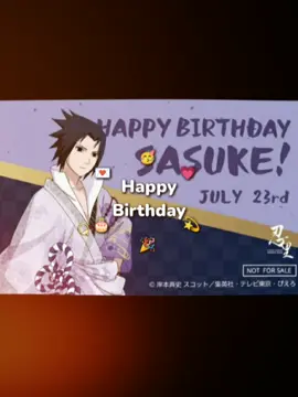 HAPPY BIRTHDAY bang toyib. tapi ultah nya besok #sasukeuchiha #23july #gakfyp #maafjelek🗿🙏 