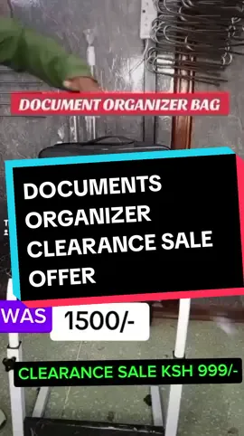 For only ksh 999, Keep all your documents safe and in one place to avoid inconveniences later.The document organiser is waterproof and has a central lock and also many inside compartments to keep your documents tidy, clean and in their original state. Items such as: Logbooks, title deeds, school certificates, birth certificates, Pin certificate, Passport, driving licenses, PP photos, Atms among many other important documents. Available in Black, blue and grey colors #delivery countrywide  #jazashop #0723025293 #newtiktoker #fypシ #foryou #following #foryoupage #kenyantiktok🇰🇪 #nairobitiktokers 