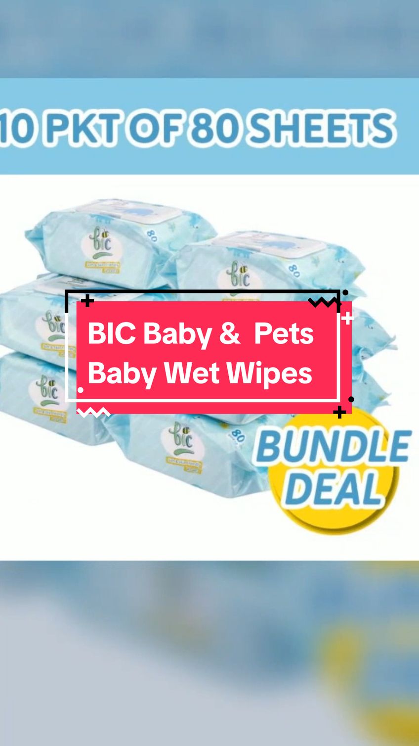 BIC Baby Wet Wipes 10 Cap packets Total 800 Sheets #wipes #wetwipes #babywipes #foryou #TikTokMadeMeBuyIt #rookiet #tiktokshoplifestyle #tiktokshopsgsale #tiktokshopsg #weeklywedrush #createtowin #tiktoksingapore #sgbrandweek #fyp 