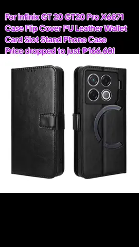 For infinix GT 20 GT20 Pro X6871 Case Flip Cover PU Leather Wallet Card Slot Stand Phone Case Price dropped to just ₱166.60!