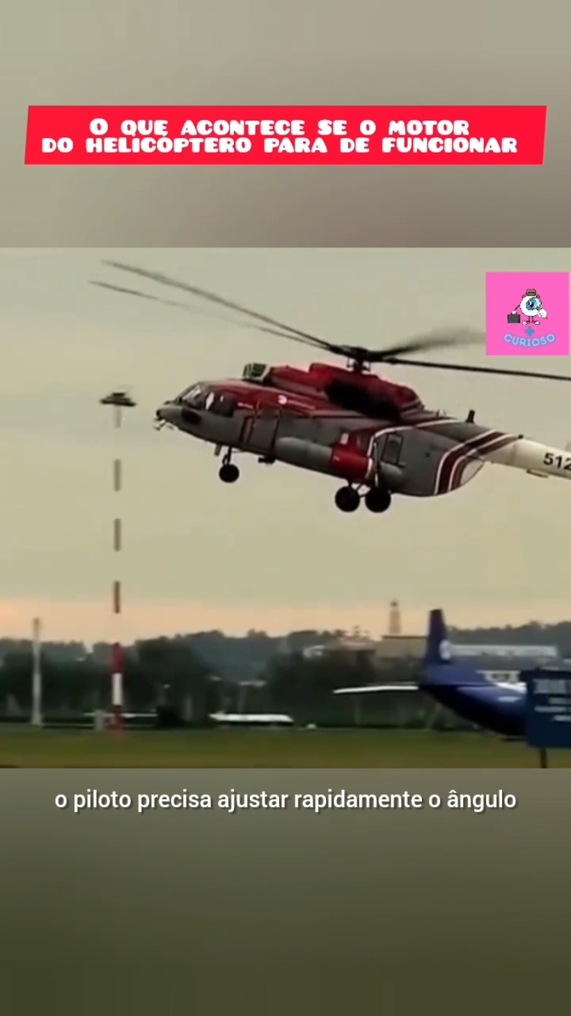 Você sabe o que acontece se a hélice de um helicóptero parar? #curiosidade #viralvideo #viraltiktok 