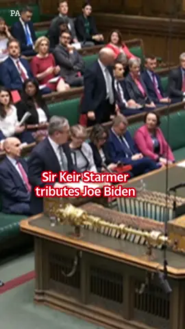 Sir Keir Starmer led tributes to outgoing US president Joe Biden in the House of Commons #thesun #news #keirstarmer #joebiden #politics #houseofcommons #uknews #fyp #foryoupagе #foryou