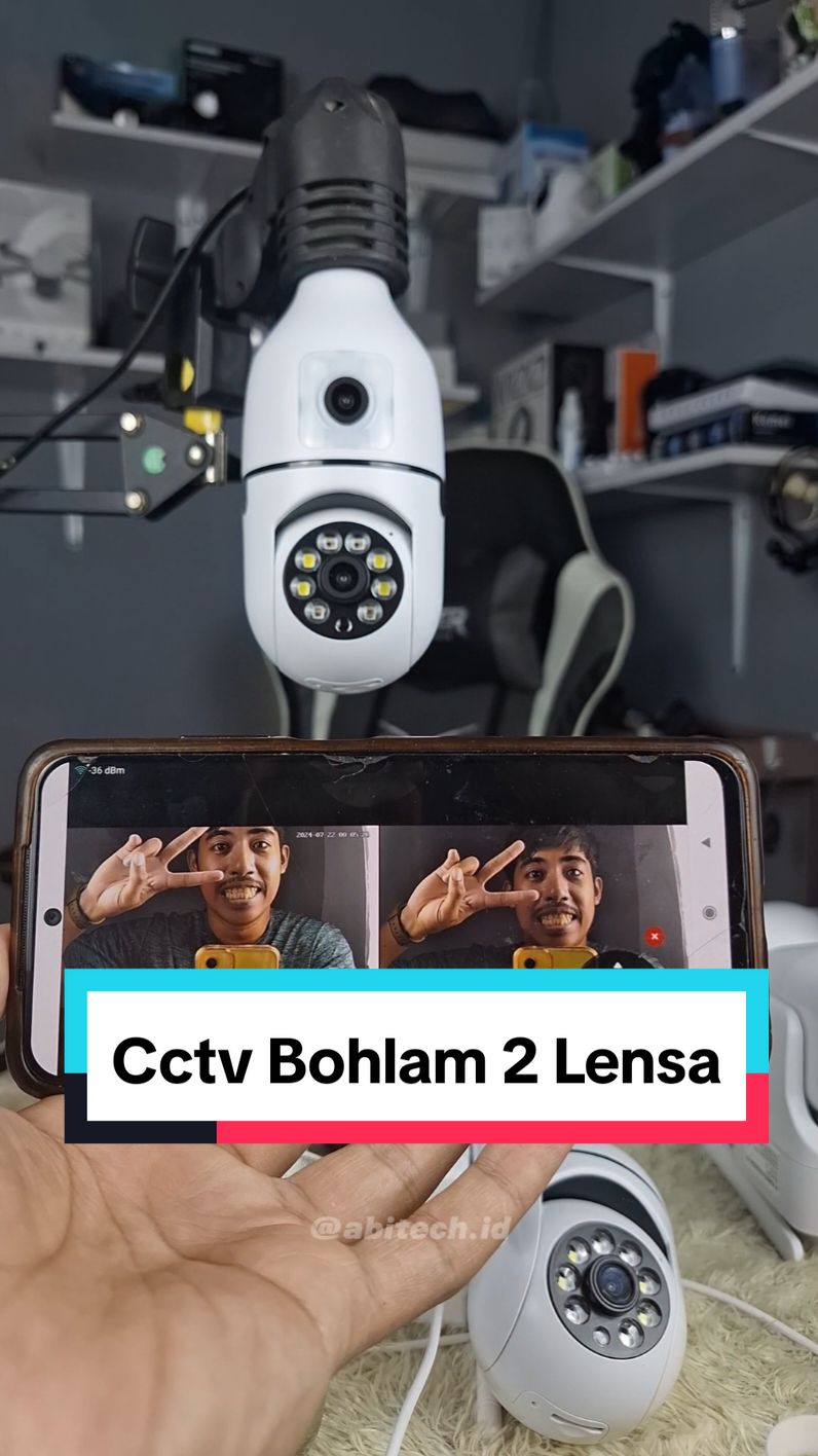 Cctv Bohlam 2 lensa dengan hasil sudah full HD bisa komunikasi dua arah pantau jarak jauh dan masih banyak fitur lainnya #cctvcamera #cctv2kamera #cctvbohlam #cctvbohlam2lensa #cctvkamera #cctvlampu 