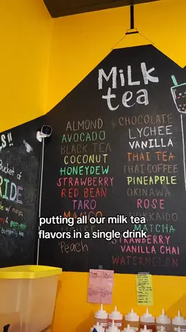 get any of our 20+ milk tea flavors today... but probably not all of them simultaneously 🤔 delaney: 