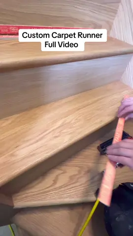 How To Install Custom Carpet Stair Runner #how #howto #doityourself #asmr #asmrsounds #carpet #runner 